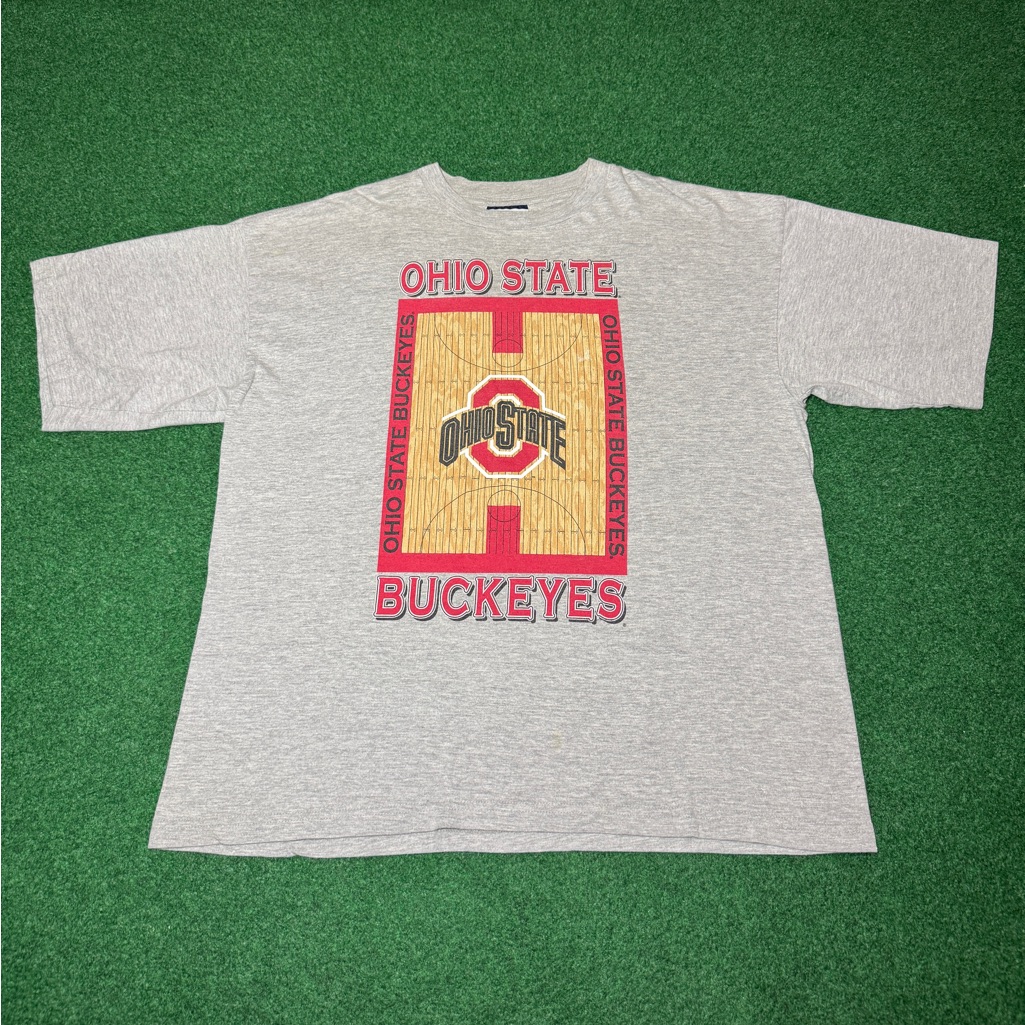 Vintage 90s Ohio State Buckeyes Basketball T-Shirt, College Ncaa Final Four Xxl